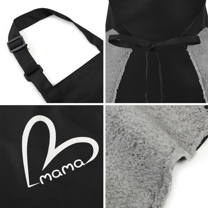 No Pattern Bib Apron