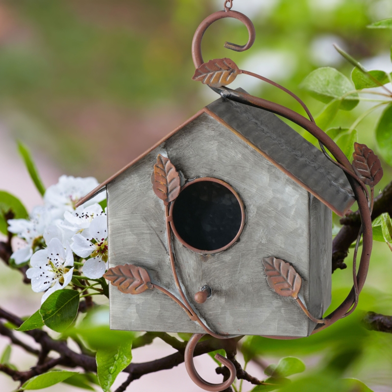 Norell 11.75'' H x 7.75'' W x 5.25'' D Hanging Water Resistant Birdhouse