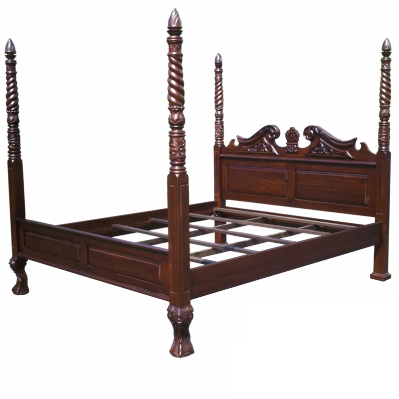 Oates Solid Wood Four Poster Bed
