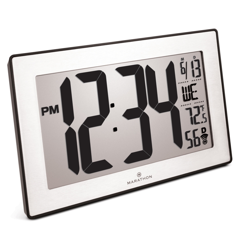 Large Digital Wall Clock - Foter