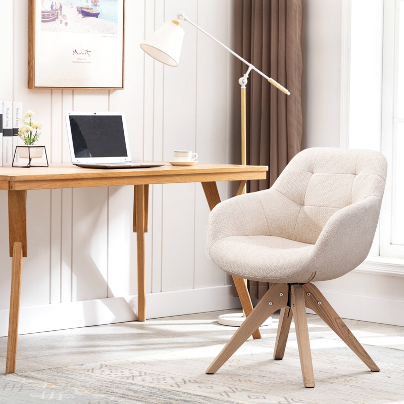 Patterson Tufted Swivel Armchair Desk Chair