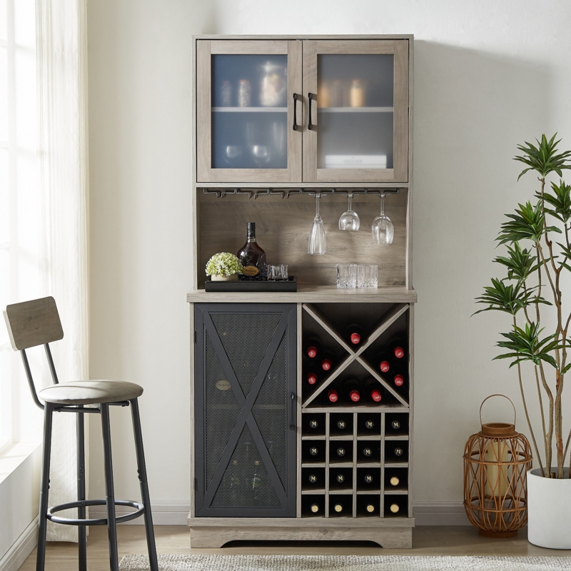 Rodolf 39.37'' Bar Cabinet