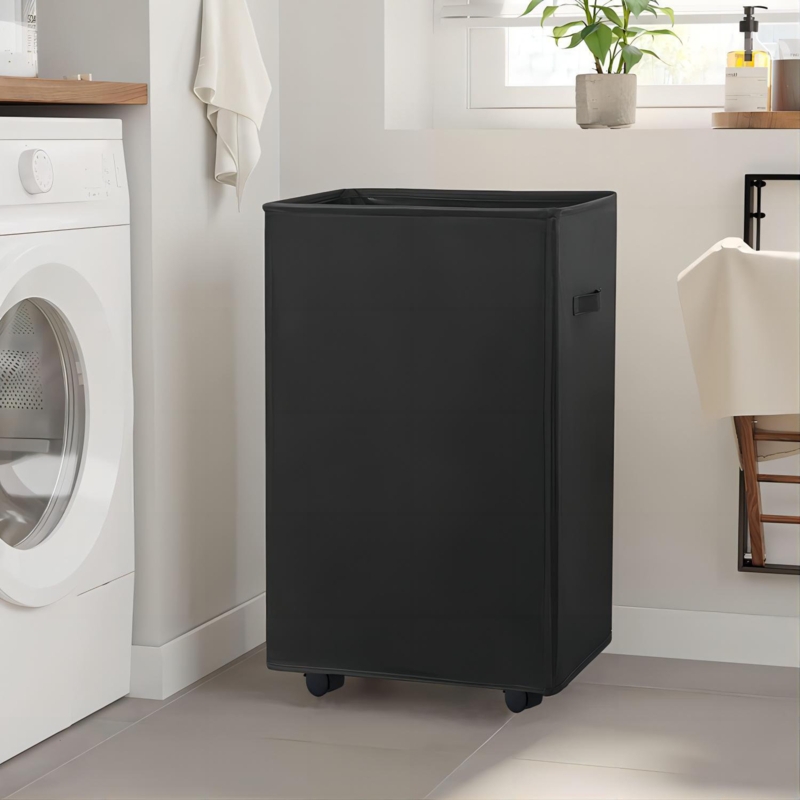 Rolling Laundry Basket with Handles