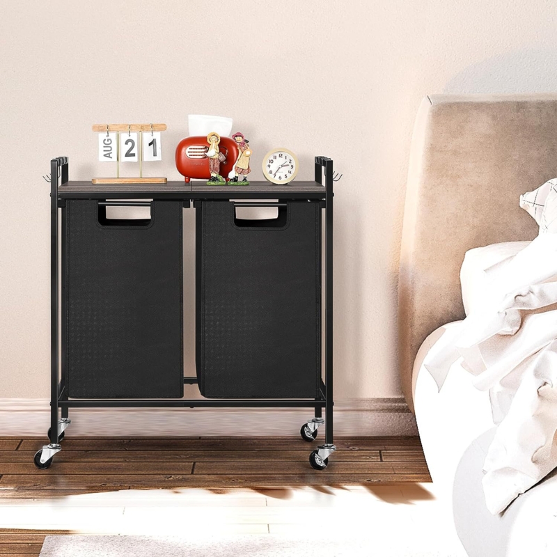 Rolling Laundry Sorter with Handles