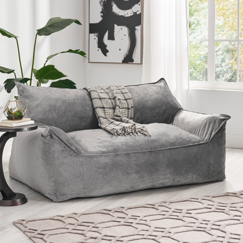 Sadlier Velvet Bean Bag Sofa