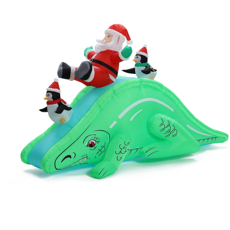 Santa and Penguins Inflatable