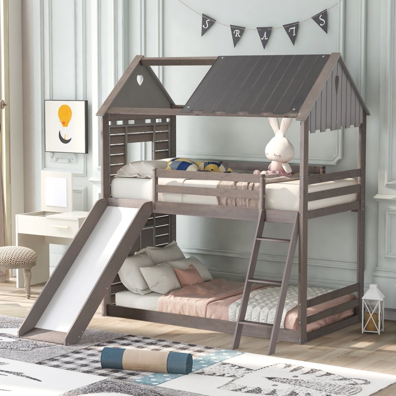 Shakira Kids Twin Over Twin Bunk Bed