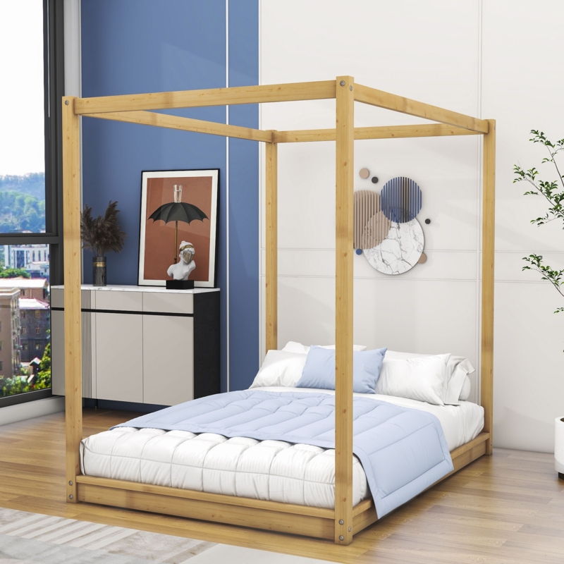 Sirard Wood Platform Bed with Slats