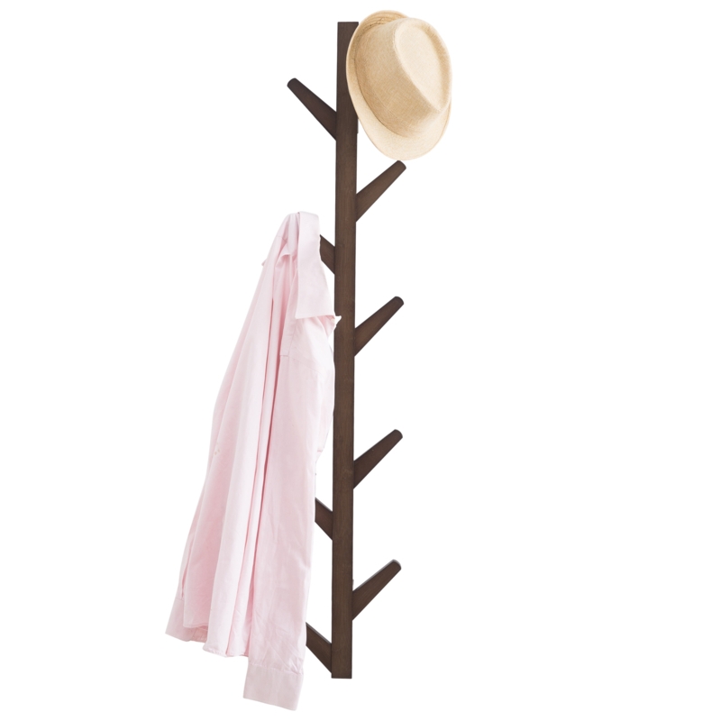 Solid Wood Wall 10 - Hook Coat Rack
