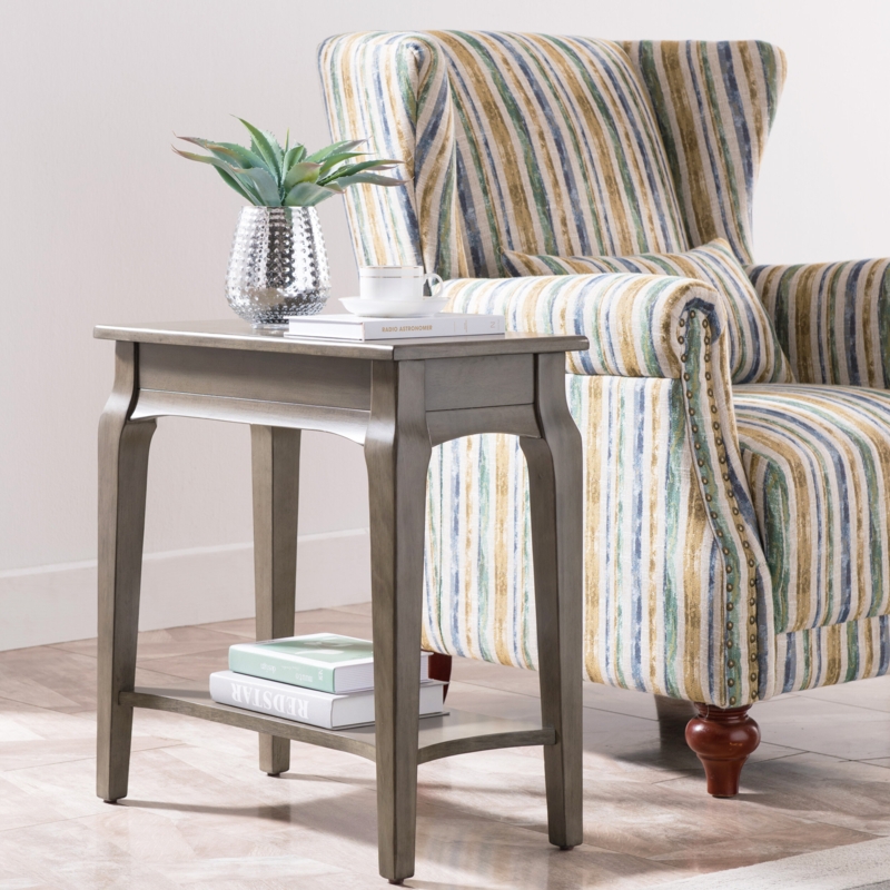 Stratus Solid + Manufactured Wood Narrow Side Table