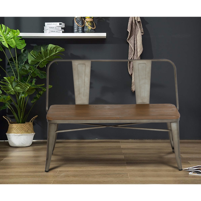 Talleyran Metal Outdoor Bench