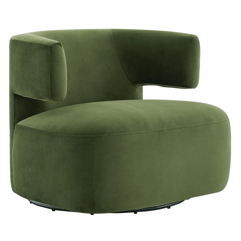 Tarsis Upholstered Swivel Barrel Chair