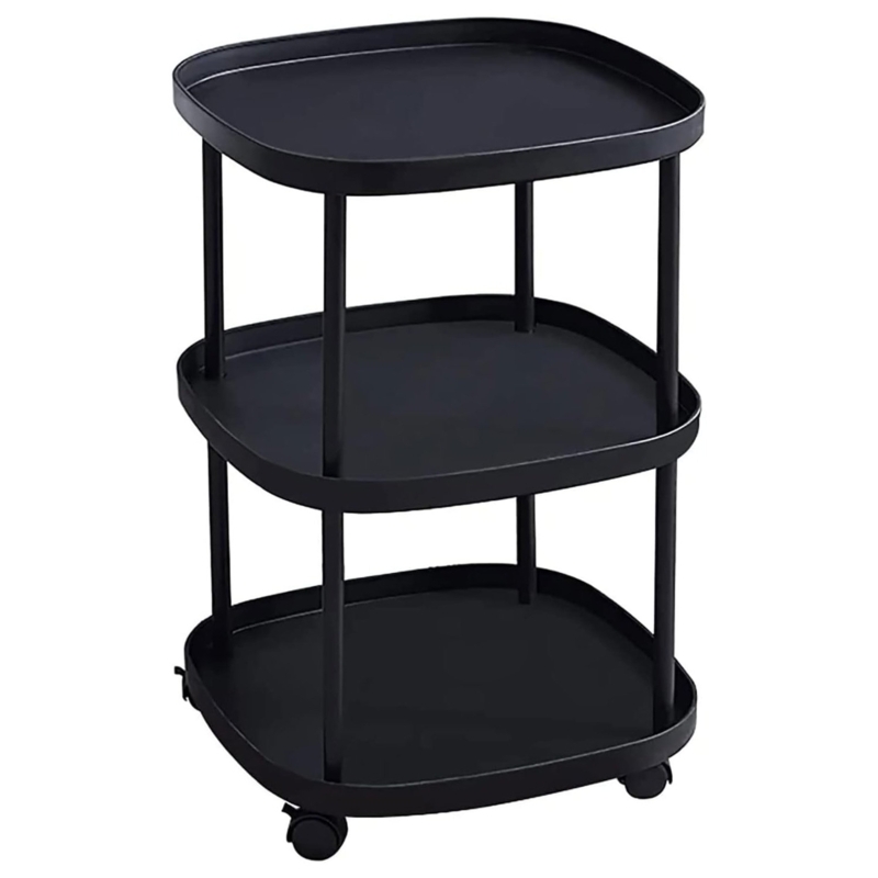 Tound Tray Top Wheel End Table