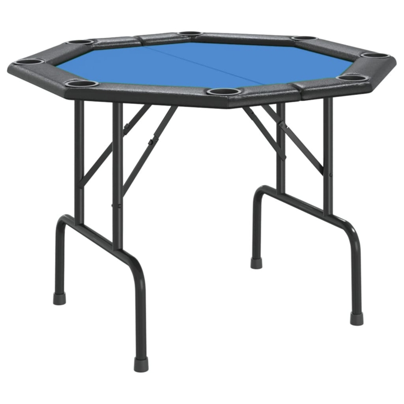 VidaXL Folding Poker Table Texas Holdem Table 8 Players Portable Casino Table