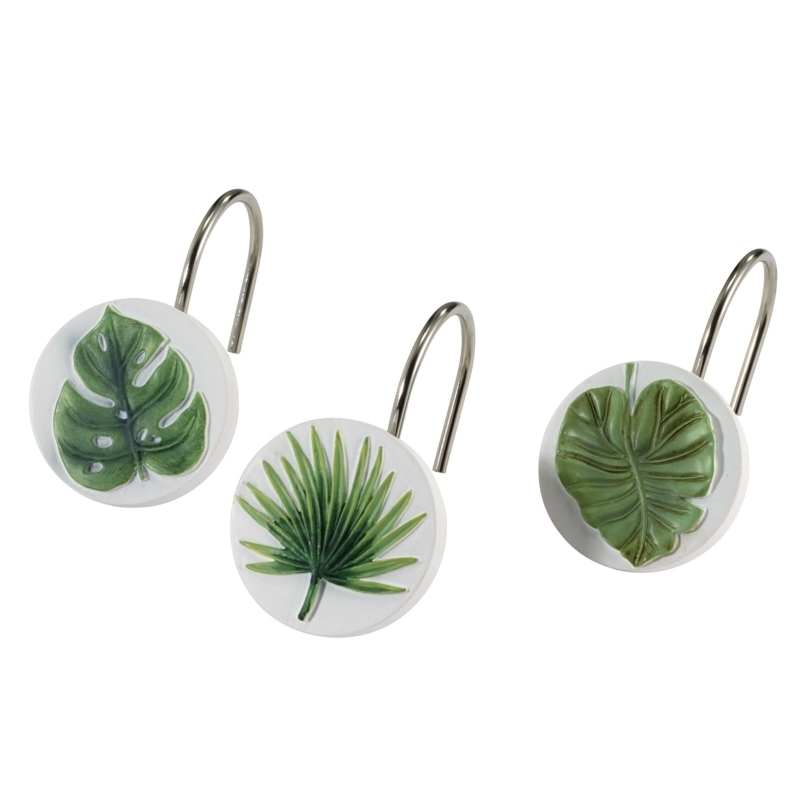 Viva Palm Resin Shower Curtain Hook