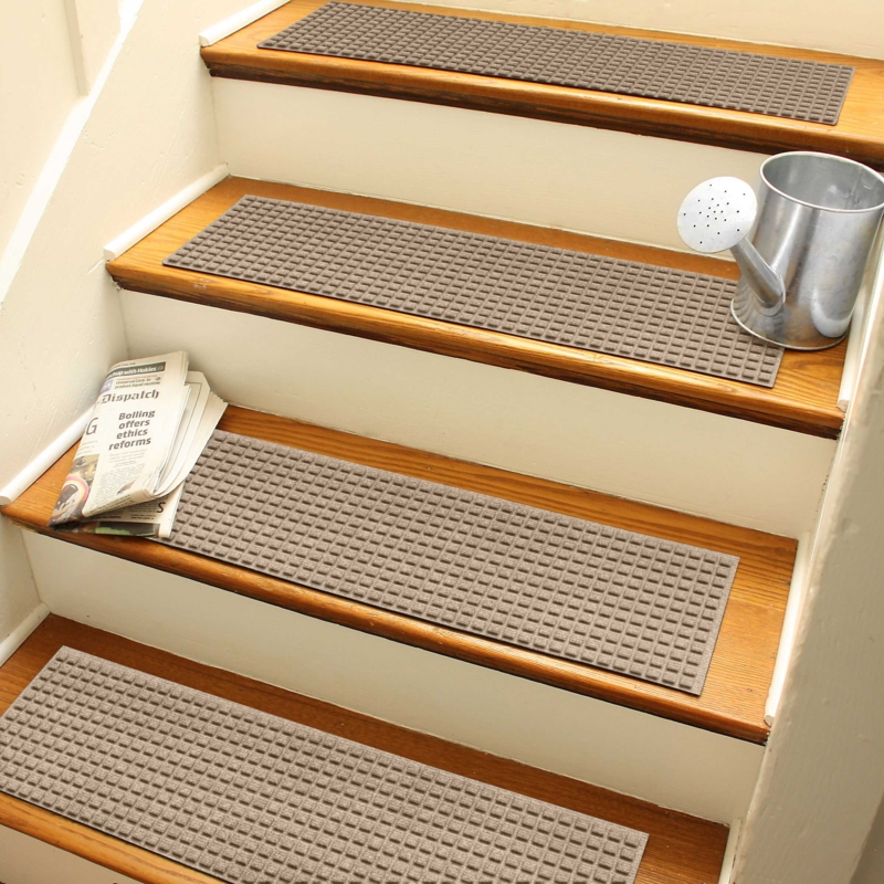WaterHog Squares 8.5 in. x 30 in. Indoor Outdoor Stair Treads