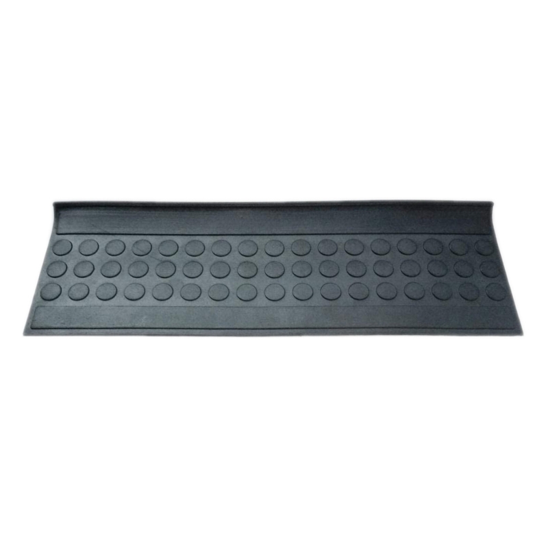 Waterproof, Low Profile Non-Slip Indoor/Outdoor Black Rubber Stair Treads, 10 in. x 30 in.