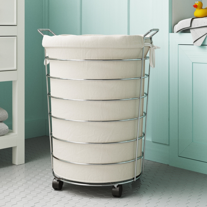 Wayfair Basics Rolling Laundry Hamper