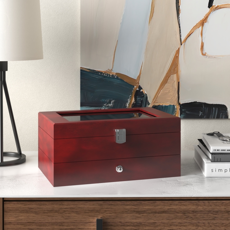 Wood Watch Box + Drawers