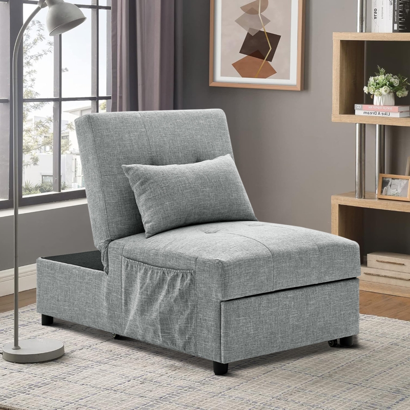 Afroz 26.02" Wide Futon Chair with Storage