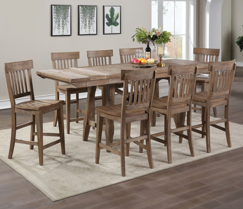 Extendable Trestle Dining Set
