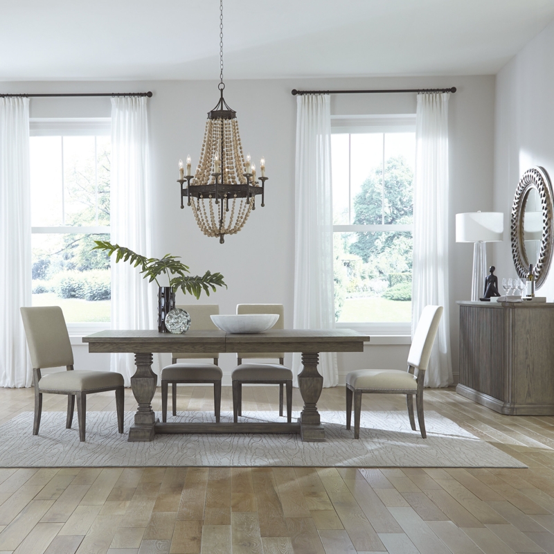 Kaila 5 - Piece Extendable Trestle Dining Set