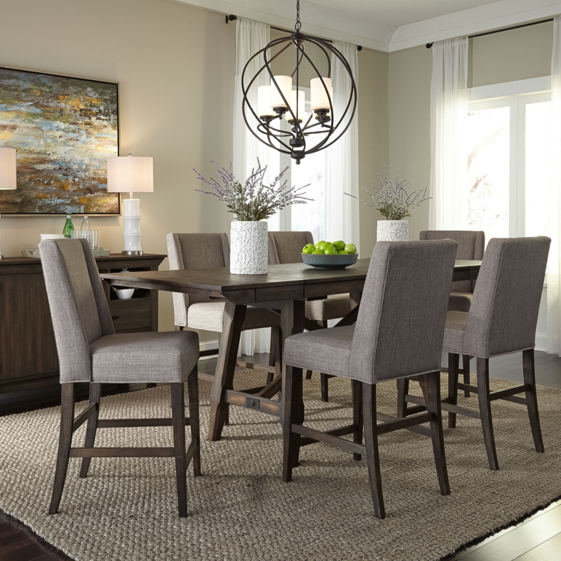 Reber 7 - Piece Extendable Trestle Dining Set