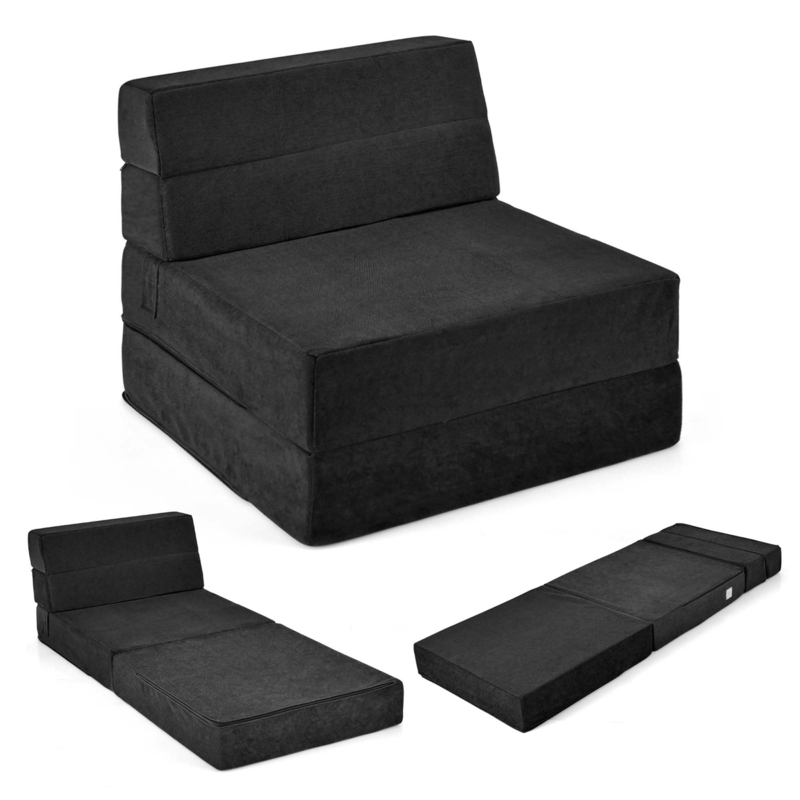 Rheuben Twin 28'' Upholstered Cushioned Futon Chair