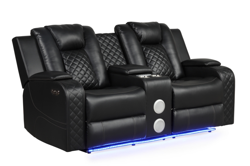 Senona 37.40'' Faux Leather Reclining Loveseat
