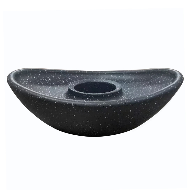 10.8 x 3.9 inch Tabletop Fire Pit Alcohol Fireplace Indoor Outdoor Portable Fire Concrete Bowl