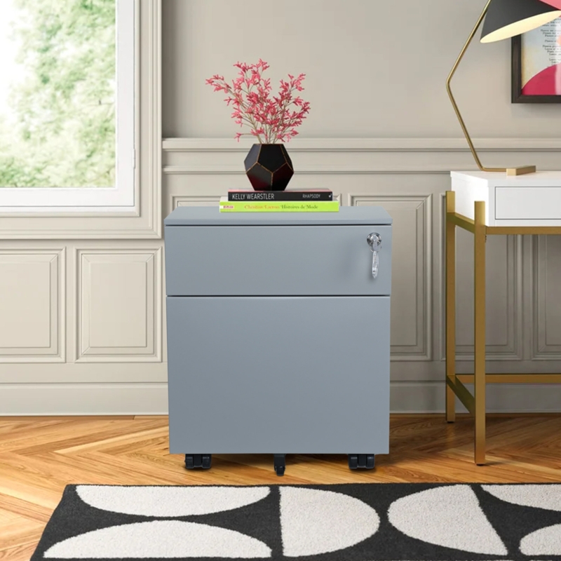 11.8'' Wide Mobile Steel File Cabinet