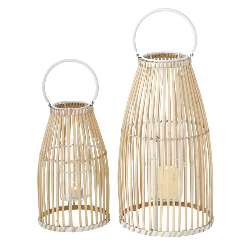 17.3'' H Wood Tabletop Lantern