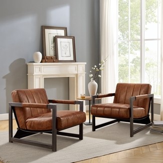 Small Leather Armchairs - Foter