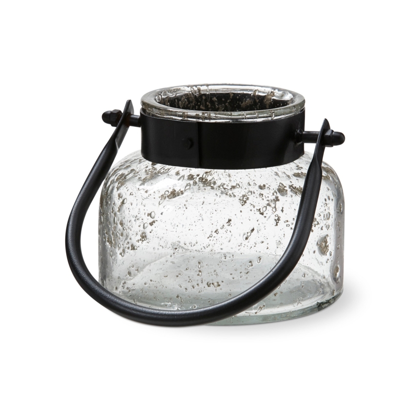 3.9'' H Glass Tabletop Lantern