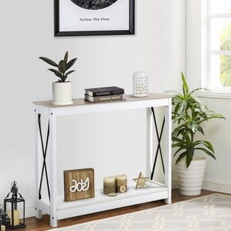 White Gloss Console Table - Foter