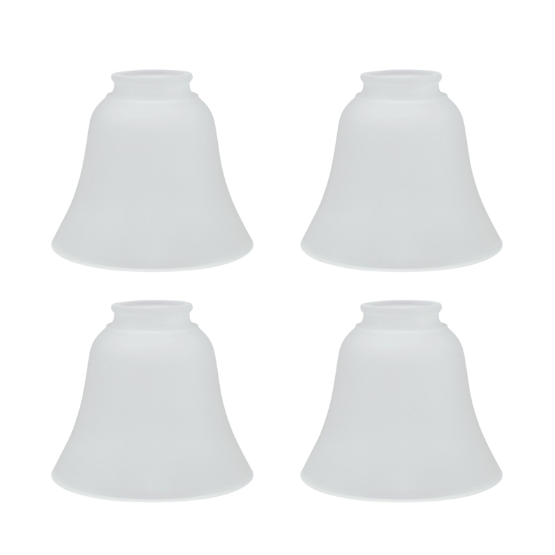 4.75'' H Glass Bell Ceiling Fan Fitter Shade (Set of 4)