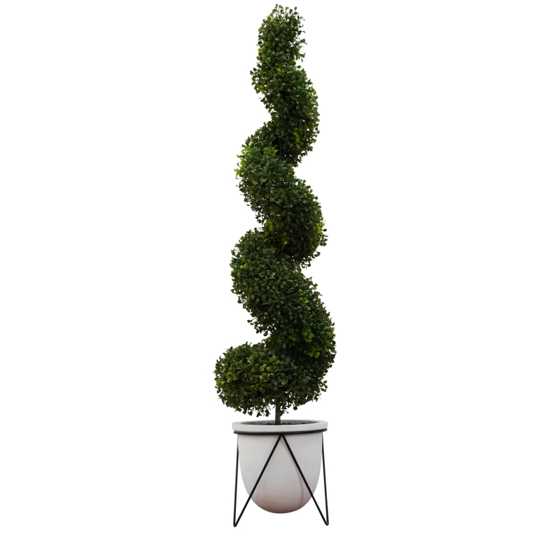 48'' Faux Boxwood Topiary in Decorative Vase