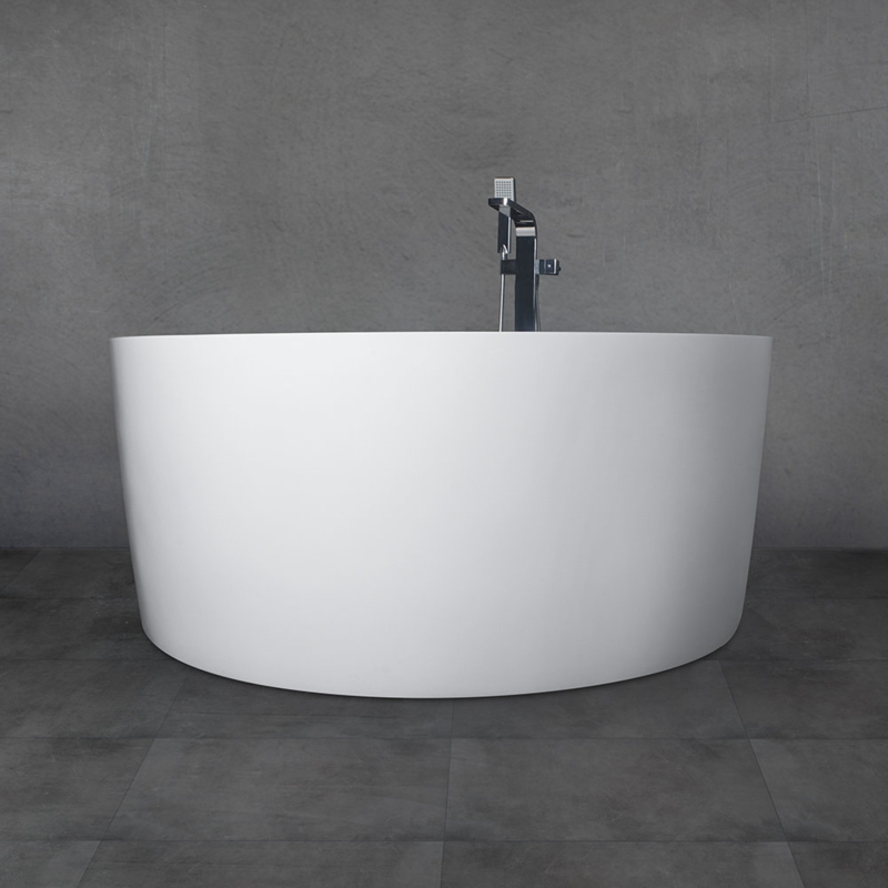 56'' x 56'' Freestanding Soaking Solid Surface Bathtub
