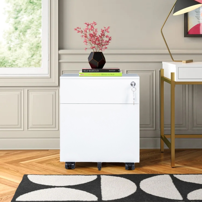 Aarohi 15.35'' Wide Mobile Steel File Cabinet