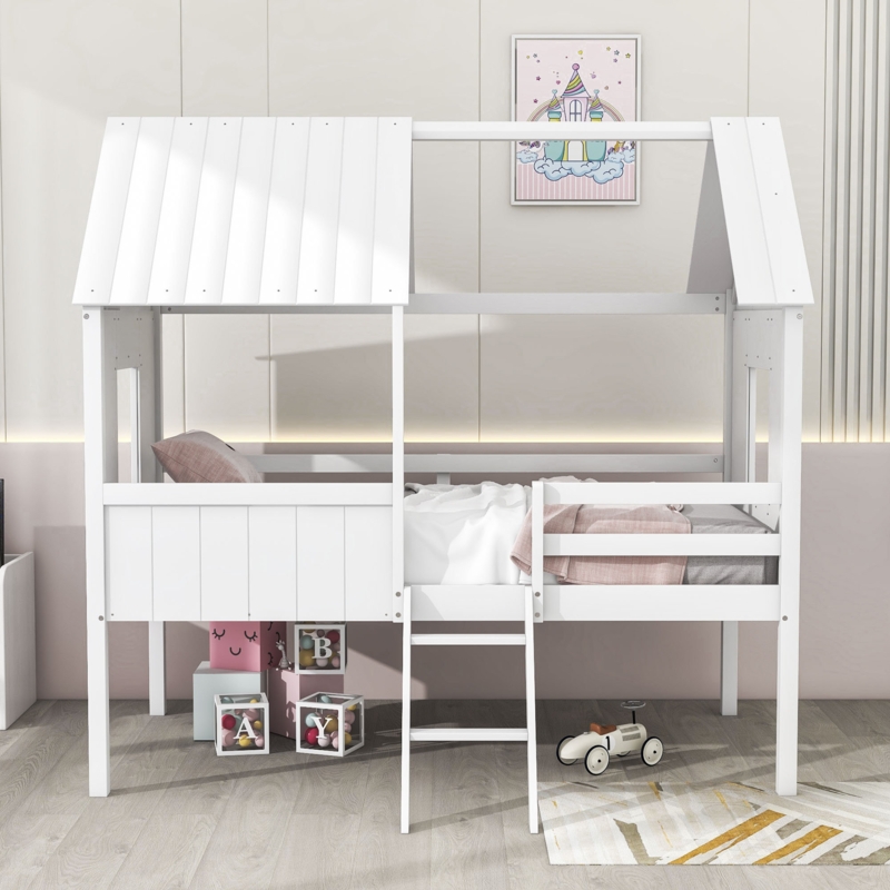 Full Low Loft Bed | Foter