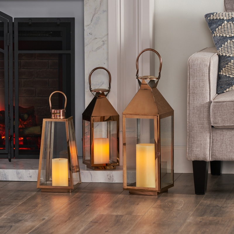 Ajanai 21.5'' H Stainless Steel Tabletop Lantern