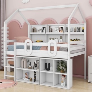 Full Low Loft Bed | Foter