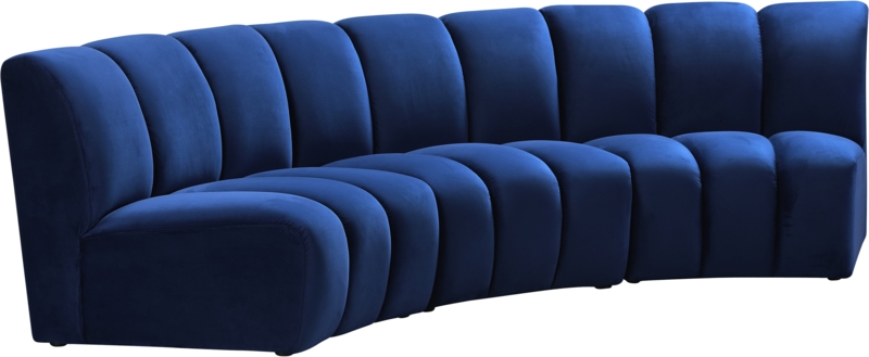 Akvile 3 - Piece Velvet Sectional