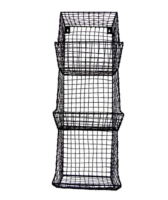 Alisha Metal Wall Organizer with Wall Baskets