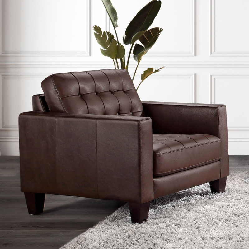 Alleghanyville Leather Armchair