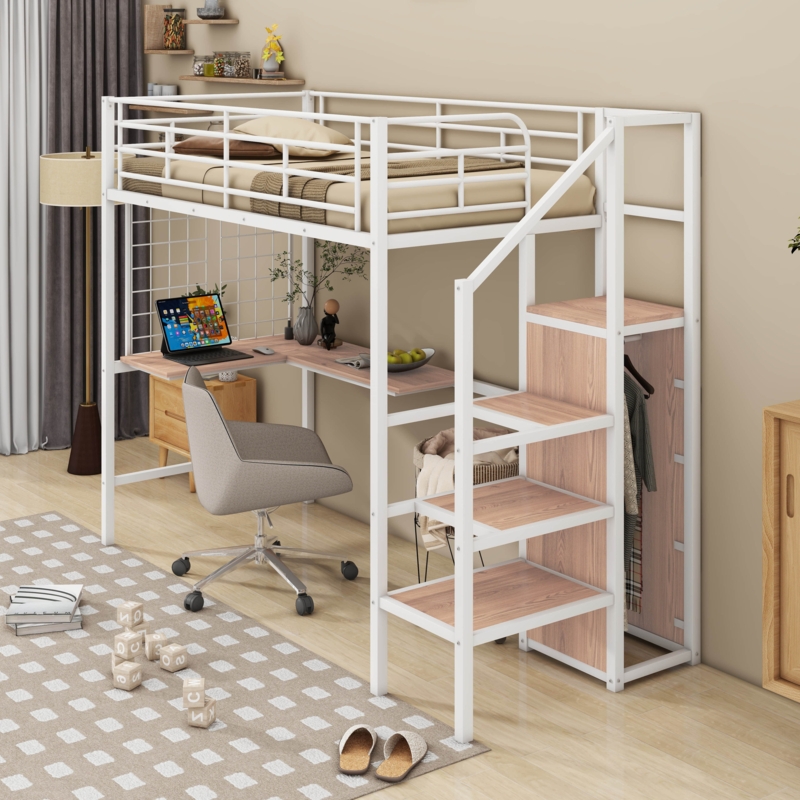 Loft Beds With Stairs And Storage - Foter