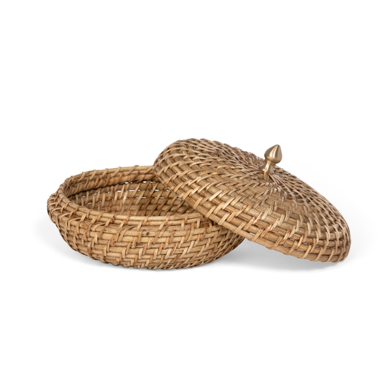 Amelia Wicker Decorative Box
