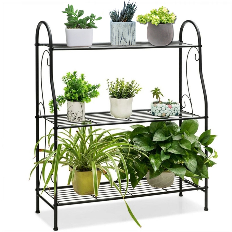 Anglesey 3-Tier Plant Stand Metal Plant Shelf