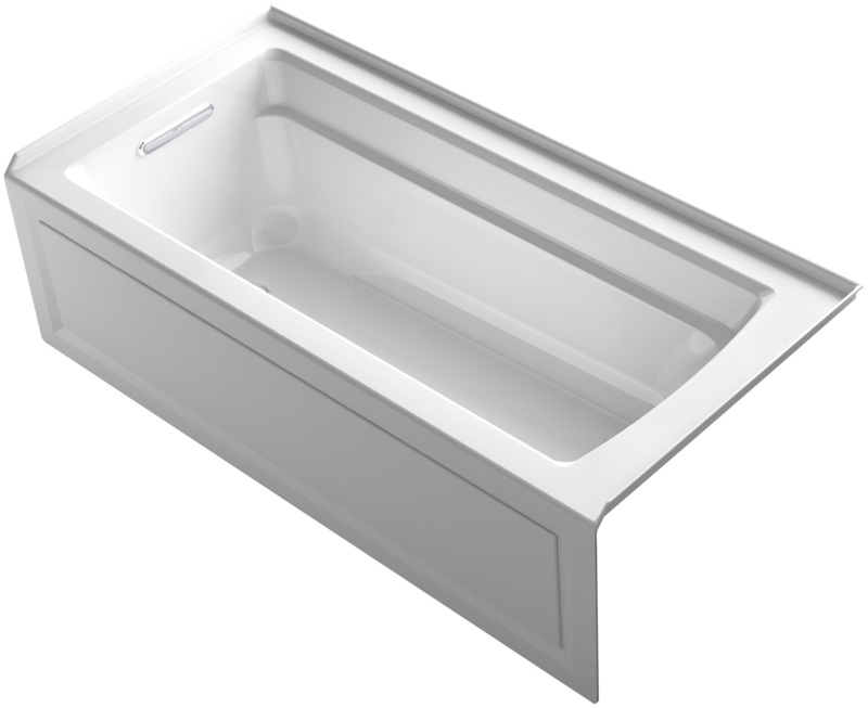 Archer 66" x 32" Acrylic Alcove Soaking with Comfort Depth