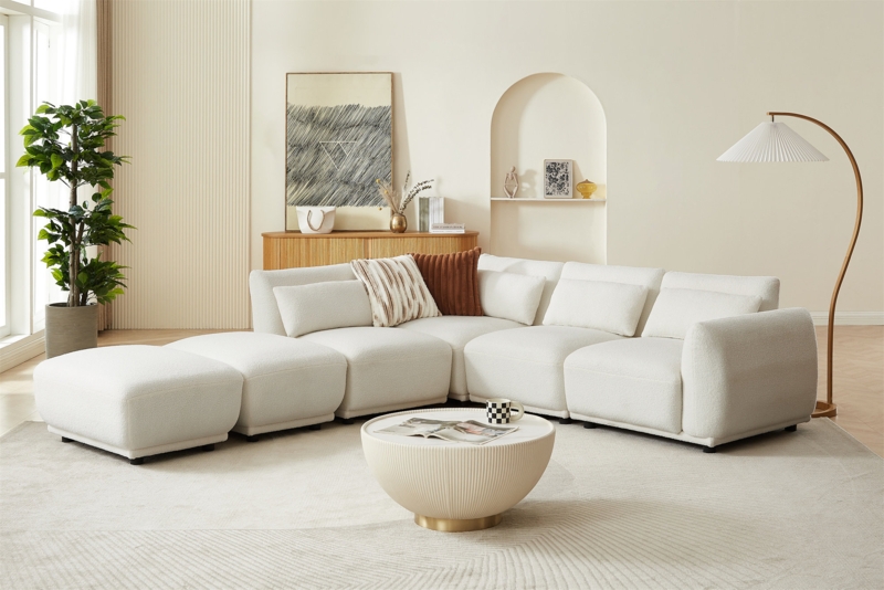 Ariba 6 - Piece Upholstered Sectional
